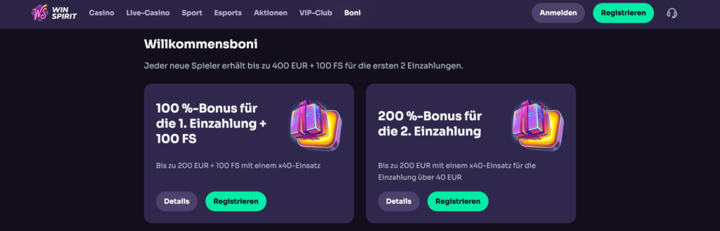 WinSpirit Bonus